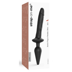 strap on me Plug Dildo Switch Realistic Strap-On-Me L 16 x 3.4cm Noir
